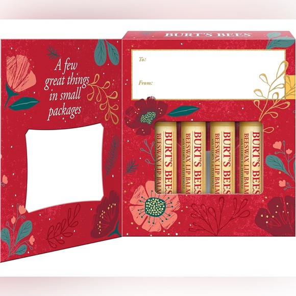 New Burt's Bees 4ct Beeswax Bounty Lip Balms - Picture 5 of 5